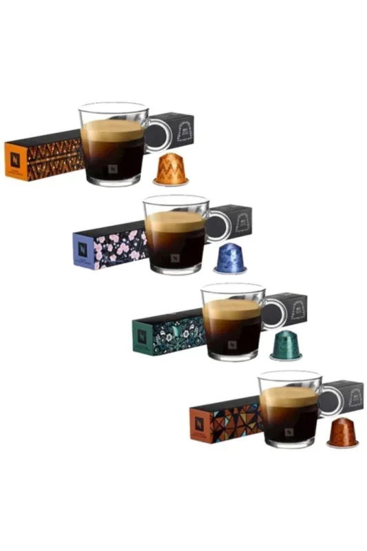 Nespresso 4’lü Set Stockholm Lungo, Tokyo Lungo, Vienna Lungo, Cape Town Lungo Kapsül Kahve 10’lu