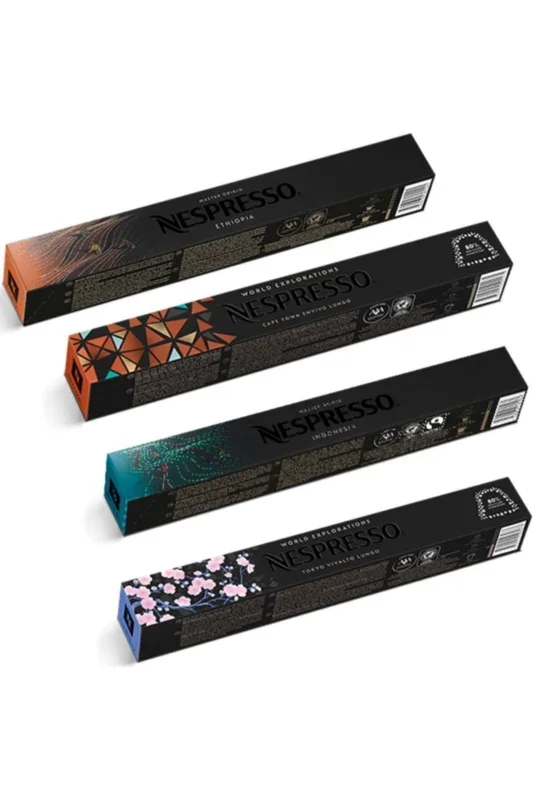 Nespresso Indonesia, Ethiopia, Cape Town Ve Tokyo Vivalto Lungo Kapsül Kahve 10’lu (4’lü Set)
