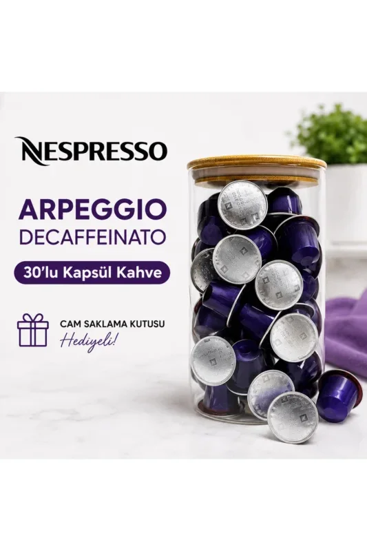Nespresso Kapsül Kahve Arpeggio Decaffeinato 3×10 lu Hediyeli