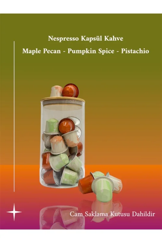 Nespresso Özel Tatlar Serisi Maple Pecan – Pumpkin – Pistachio Kapsül Kahve 30’lu