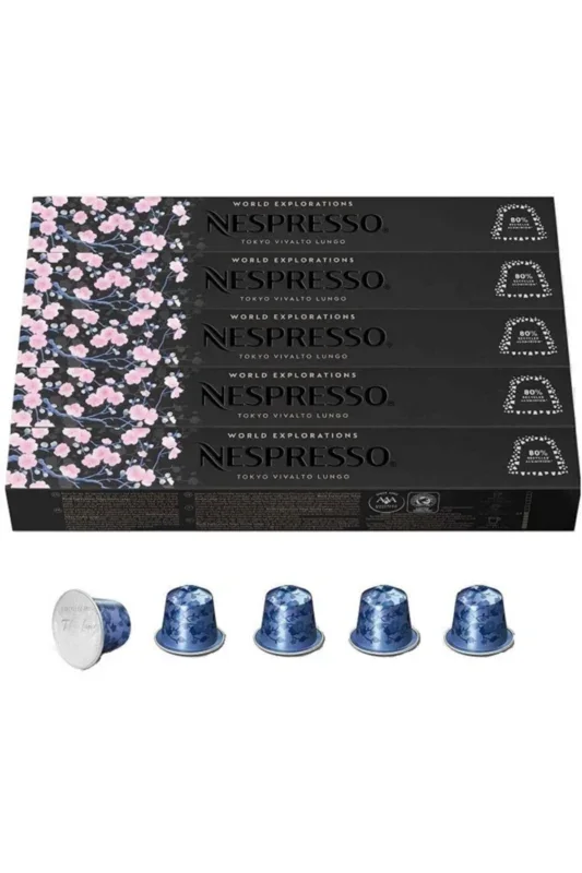 Nespresso Kapsül Kahve Tokyo Vivalto Lungo 5 Kutu 50 Kapsül