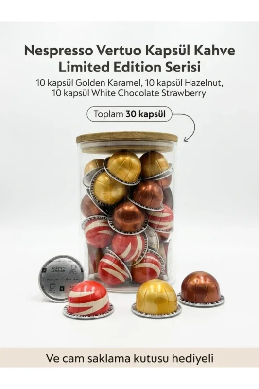 Nespresso Vertuo Lezzetli Tatlar Kapsül Kahve Serisi 30’lu Hediyeli