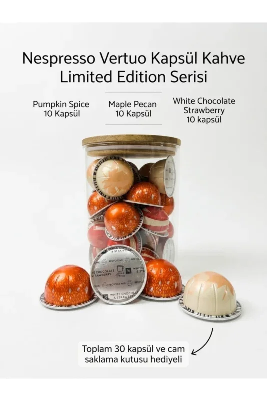 Nespresso Vertuo Limited Edition Kapsül Kahve Serisi 30’lu Hediyeli