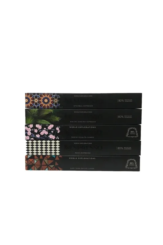 Nespresso World Explorations 5’li Set (İstanbul, Paris, Rio, Tokyo, Cape Town)