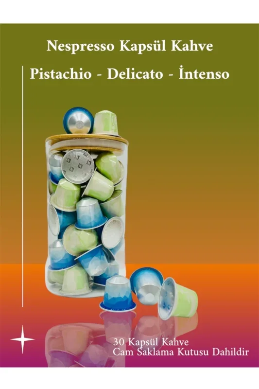Nespresso Yaz Kapsül Kahveleri Pistachio – Intenso – Delicato 30 Kapsül