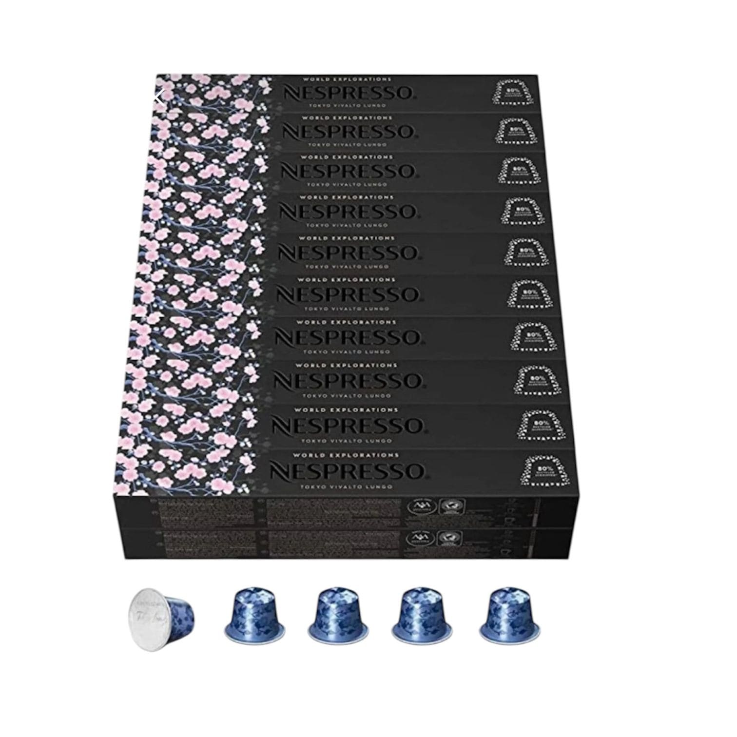 Nespresso Tokyo Lungo 20 Kutu 200 Kapsül Kahve nespresso lor jacobs kapsül kahve kahve dünyası