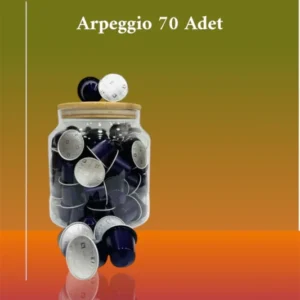 Nespresso Arpeggio Kapsül Kahve 70 Adet ve Cam Saklama Kavanozu