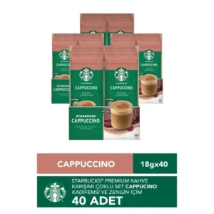 Starbucks Cappuccino 40'Lı Set 18G X 40 Premium Kahve Karışımı görseli