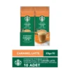 Starbucks Caramel Latte 10'Lu Paket - Yumuşak İçimli Kahve Karışımı görseli