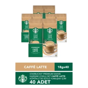 Starbucks Caffé Latte 40'Lı Paket - Köpüklü ve Sütlü Premium Kahve Karışımı görseli