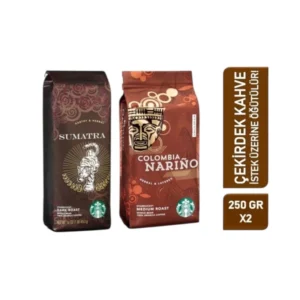 Starbucks Sumatra ve Colombia Nariño Çekirdek Kahve Seti 2X250G görseli