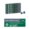 Starbucks Nespresso Kapsül Kahve Dark Espresso Roast 50 Adet görseli