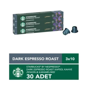 Starbucks By Nespresso Dark Espresso Roast 30’Lu Kapsül Kahve görseli