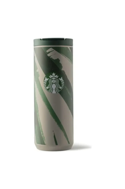 Starbucks termos gri-yeşil renkte