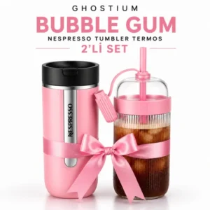 Nespresso Tumbler ve Termos Seti Pembe